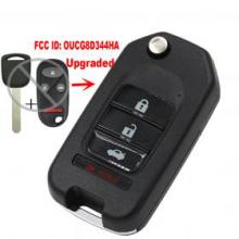 Upgraded Flip Remote Car Key Fob 3+1 Button T5 for Honda 2002-2004 CR-V 313.8MHZ FCC ID: OUCG8D344HA
