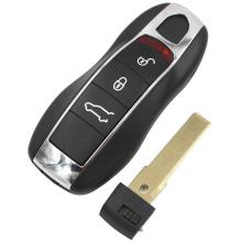 3 Buttons SUV Smart Remote Key Case Fob For PORSCHE Cayenne Panamera +small key