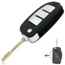 ModifIed Folding Remote Key Shell 3 Button For FORD Mondeo Focus Fiesta FO21 blade