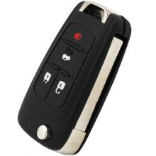 Flip Folding Key Shell for CHEVROLET Remote Key Case Fob Replacement 4 Button