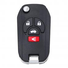 Modified Folding Remote Key Shell 4 Button For Nissan