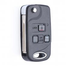3 Button Folding Flip Remote key Fob 4D67 Chip for Lexus EX330 RX330 2004 2005 2006 2007 -FCC: HYQ12BBT
