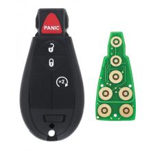 3+1 Button Remote Key Fob for Dodge RAM 1500 2500 3500 4500 With Remote Start PCF7961A ID46 Chip : GQ4-53T