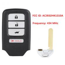 For Honda CR-Z 2016 Proximity Remote Key ACJ932HK1310A 434MHZ ID47 Chip