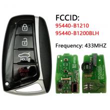 For Hyundai Genesis 2015-2017 Smart Key Remote 4 Buttons 433 MHz 47 Chip Fcc Id SY5DHFNA433 PN 95440-B1210 95440-B1200