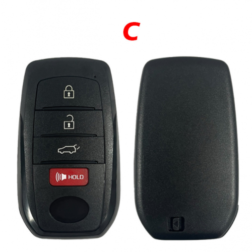 Smart Remote Key Fob Shell For Toyota Sienna Corolla 2021-2024