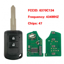 Remote Head key Fob 434MHz ID47 Chip 2 Button 6370C134 For Mitsubishi Eclipse Cross GK1W/2W/9W 2017 2018 2019 2020