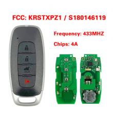 S180146119 KR5TXPZ1 3+1B 433MHz 4A Car Remote Control Key for Nissan Versa 2023 2024 Auto 4BT Smart Keyless Fob 285E3-6LY1A