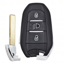 3 buttons Smart Remote Key Shell for Peugeot 208 308 508 3008 5008 with emergency key HU83 / VA2 with Light Button