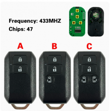 Keyless Go 2/3/4 Buttons 433MHZ FSK ID47 Chip Remote Control Car Key For Ertiga 2019 Original PCB Board  FCC: 37172M55R40