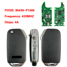 Original PCB 95430-P1300 Flip Remote Key Fob for KIA Carnival Sorento Sportage V NQ5 4A PCF7939M 433MHz ASK SVI-SKRGE03