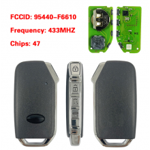 P/N 95440-F6610 Keyless Go 4 Buttons Smart Remote Key 433MHZ 8A Chip Fob for KIA Cadenza 2020