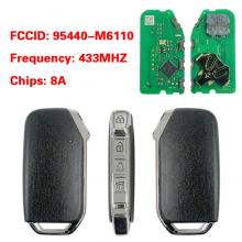 P/N: 95440-M6110 4 Buttons Keyless Go ​​Smart Remote Key Fob for Kia Cerato 2018 2019 434MHz 8A Chip