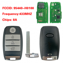 P/N:995440-H0100 4 Buttons Smart Key Fob For KIA Rio 2021 8A Chip 433MHz 8A Keyless Go Remote Control