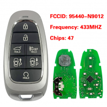 95440-N9012 7 Buttons Smart Remote Car Key FOB 47 Chip 433Mhz for Hyundai Tucson Sonata Santa Fe Nexo Fob