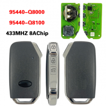 95440-Q8000 / 95440 Q8000 3 Buttons Smart Key 433Mhz 8A Chip Keyless Go Remote For Kia K3 Seltos