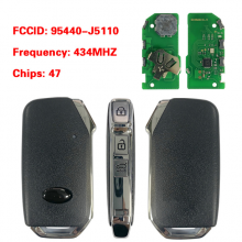 95440-J5110 Smart Remote Key 3 Buttons 434MHz ID47 Chip for KIA Stinger 2018 2019 2020 2021 2022