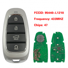 PN: 95440-L1210 433MHz ID47 Chip TQ8-FOB-4F26 Keyless Go Smart Remote Key Fob for Hyundai Sonata 2019-2021