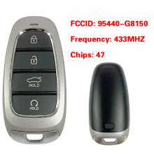 95440-G8150 Smart Remote Key Fob for Hyundai Azera 2021 2022 2023 433MHz id47 Chip TQ8-FOB-4F26