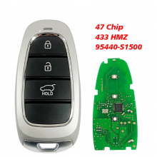 95440-S1500 3 Buttons Keyless Go Smart Remtoe Key 433MHz ID47 Chip  Fob for Hyundai Santa Fe 2022