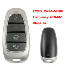 95440-M5300 4 Buttons Smart Remote Key 433MHz ID47 Fob for Hyundai Nexo 2019-2020 TQ8-FOB-4F20XX