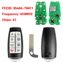P/N: 95440-T6011 Smart Remote Key 8 Buttons Fob 433MHz ID47 Chip for Hyundai Genesis GV80 2021-2024 , TQ8-FOB-4F35