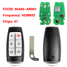 P/N: 95440-AR001 TQ8-FOB-4F36 Smart Remote Key 6 Buttons Fob 433MHz ID47 Chip for Hyundai GV70 2022