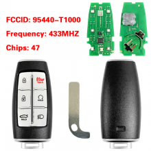 P/N: 95440-T1000 TQ8-FOB-4F35 Smart Remote Key 6 Buttons Fob 433MHz ID47 Chip for Hyundai Genesis G80 2022-2024