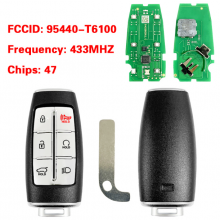 P/N: 95440-T6100 TQ8-FOB-4F35 Smart Remote Key 6 Buttons Fob 433MHz ID47 Chip for Hyundai GV80 2021