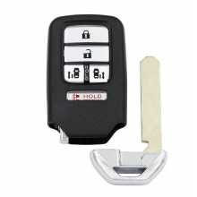 5 Buttons ​​Double Sliding Door ​Replacement Shell Smart Remote Key Case Fob For Honda Accord CRV Fit with small key