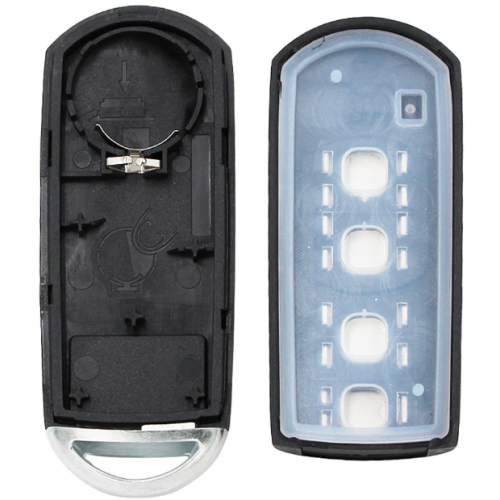 3+1 Button 4 Button Replacement Remote Key Shell Case Fob For Mazda 3 5 6 CX-7 CX-9 with insert key