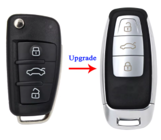 Car Modified Remote Key Shell Keyless Smart Key Case Upgrade for Audi A4 A6  Q7 TT  Remote Key Cover