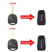 Modified Flip Remote Key Shell 2B For Lexus IS200 LX470 Key Shell Blank TOY48 Blade