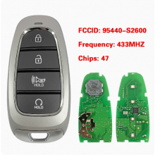 PN: 95440-S2600 ​4 Buttons Smart Remote Key For Hyundai Santa Fe 2020-2023  FCC ID TQ8-FOB-4F26 433Mhz 47 Chip