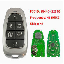 PN: 95440-S2510 6 Buttons Smart Key ​For Hyundai Santa Fe 2021+ Remote Fob 47 Chip 433MHz Keyless GO