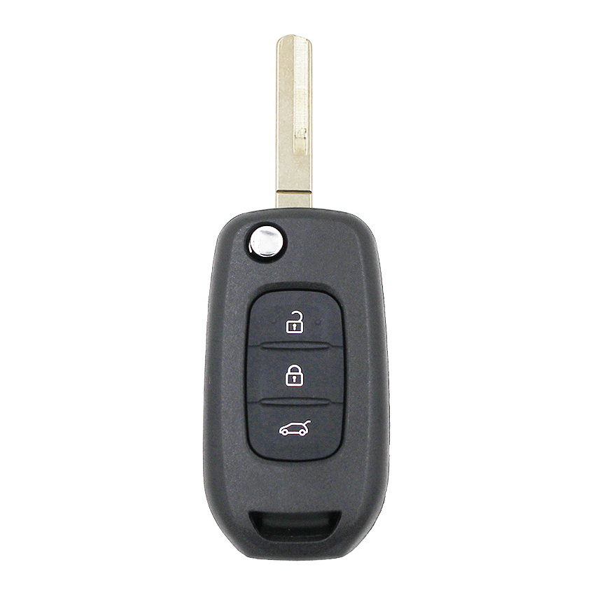 Flip Remote Key Shell Case Fob 3 Button for Renault Koleos Kadjar