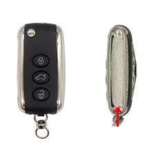 3 Buttons Smart Flip Remote Car Key for Bentley Continental GT GTC Flying Spur Fob  315MHz / 433MHz  ID46- KR55WK45032