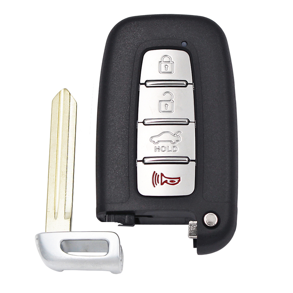 Replacement Remote Key Shell Case Fob 4 Button for Hyundai Equus Sonata Elantra For Kia Borrego FCC: SY5HMFNA04