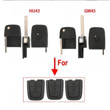 Replacement New For 2008-2009 Pontiac G8 GM For Chevrolet Flip Key Uncut Blade HU43 / GM45 ​