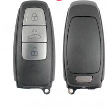 New 3 Buttons Remote Car Key Shell For Audi A8 A8L C8 A6 A7 Q8 2017 2018 2019 2020 Fob Case Black