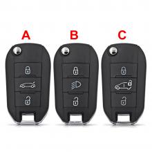 3 Buttons Filp Remote Key Shell For Peugeot 3008 4008 508 For  Citroen C4L C3